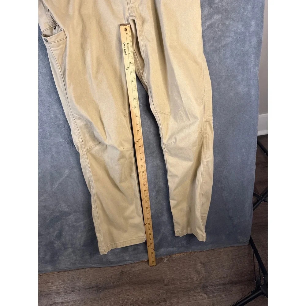 Mountain Khakis Camber 105 Pants Mens 33x32 Classic Fit Khaki Tan Canvas Utility